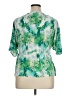 Halogen Green Short Sleeve Blouse Size XL - photo 2