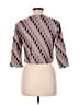 Free People Brown 3/4 Sleeve Top Size M - photo 2