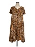 Roaman's Animal Print Brown Casual Dress Size 14 (M) - photo 1