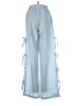 Assorted Brands Checkered-gingham Blue Casual Pants Size XS - photo 2