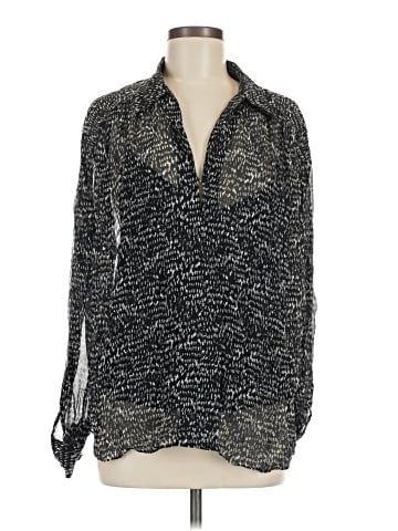 Rag & Bone Long Sleeve Silk Top (view 1)