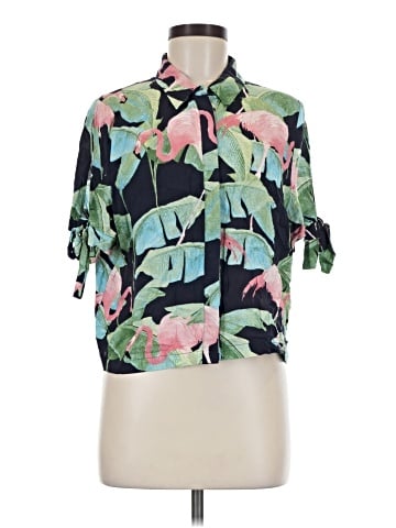 Topshop Short Sleeve Blouse (view 1)
