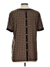 Anne Klein Tweed Brown Short Sleeve T-Shirt Size L - photo 2