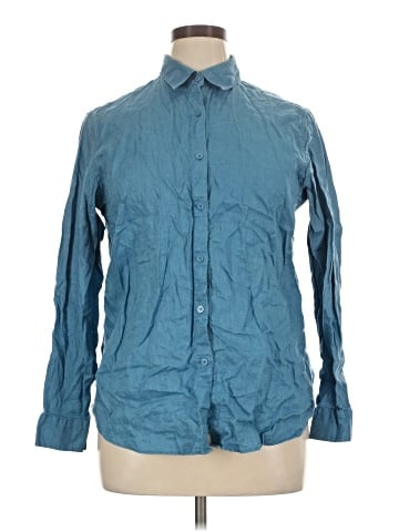 Uniqlo Long Sleeve Button-Down Shirt (view 1)