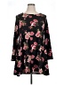 Discreet Floral Black Casual Dress Size XL - photo 1