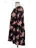 Discreet Floral Black Casual Dress Size XL - photo 5