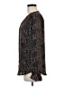 T Tahari 100% Polyester Animal Print Black Long Sleeve Blouse Size M - photo 5