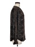 T Tahari 100% Polyester Animal Print Black Long Sleeve Blouse Size M - photo 4