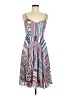 Parker 100% Polyester Stripes Blue Casual Dress Size 6 - photo 1