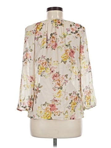 Sundance 3/4 Sleeve Silk Top (view 2)