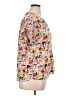 W5 100% Polyester Floral Yellow Short Sleeve Blouse Size XL - photo 4