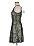 Soprano Metallic Silver Cocktail Dress Size M - photo 5