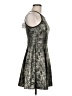 Soprano Metallic Silver Cocktail Dress Size M - photo 4