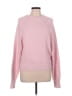 Free People Solid Pink Pullover Sweater Size L - photo 1