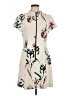CUE 100% Polyester Print Ivory Casual Dress Size 12 - photo 1