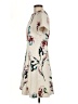 CUE 100% Polyester Print Ivory Casual Dress Size 12 - photo 5