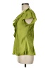 Sunny Leigh 100% Polyester Green Short Sleeve Blouse Size M - photo 5