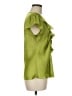 Sunny Leigh 100% Polyester Green Short Sleeve Blouse Size M - photo 4