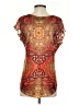 Jolie 100% Polyester Orange Short Sleeve Top Size S - photo 2