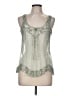 Assorted Brands 100% Polyester Silver Sleeveless Blouse Size M (estimated) - photo 1