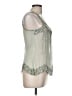 Assorted Brands 100% Polyester Silver Sleeveless Blouse Size M (estimated) - photo 4