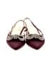 Lilly Pulitzer Color Block Burgundy Flats Size 7 1/2 - photo 2