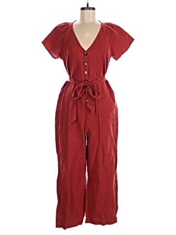 Madewell Linen-Cotton Pleat-Sleeve Jumpsuit (view 1)