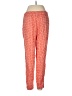 Hinge Print Orange Casual Pants Size M - photo 2
