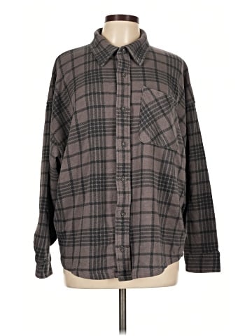 Victoria's Secret Pink Long Sleeve Button-Down Shirt (view 1)
