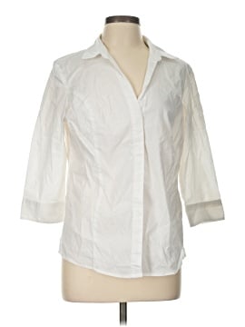 Riders By Lee 3/4 Sleeve Button Down Shirt