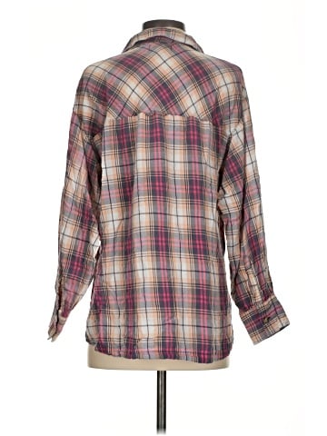 Topshop Long Sleeve Button-Down Shirt (view 2)