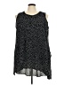 Spense Polka Dots Black Sleeveless Top Size 3X - photo 1