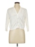 Lands' End 100% Baumwolle Ivory Cardigan Size L (petite) - photo 1