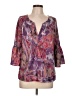 Jonathan Martin Purple 3/4 Sleeve Blouse Size L - photo 1