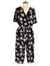 One Clothing Floral Black Jumpsuit Size L - photo 1