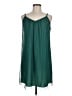 Fossil 100% Polyester Chevron-herringbone Green Cocktail Dress Size M - photo 1