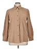 Sag Harbor 100% Polyester Solid Tan Long Sleeve Blouse Size 14 - photo 1