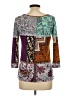 ETRO 100% Polyester Teal Purple 3/4 Sleeve Top Size EU (IT) 48 / US 12 - photo 2