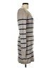 Ruby Moon Stripes Gray Casual Dress Size L - photo 4