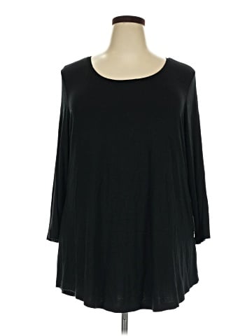 JM Collection 3/4 Sleeve Top (view 1)