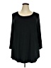 JM Collection Black 3/4 Sleeve Top Size 3X - photo 1