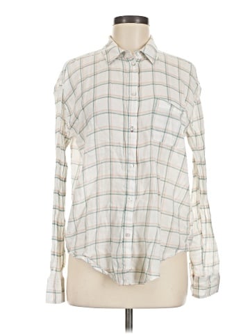 Elizabeth and James Long Sleeve Button-Down Shirt (view 1)