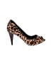 Donald J Pliner Animal Print Brown Heels Size 9 1/2 - photo 1