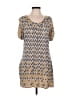 Mossimo 100% Rayon Gold Short Sleeve Blouse Size L - photo 1