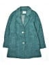 Zara Tweed Teal Coat Size 13 - 14 - photo 1