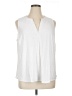 Daniel Rainn White Sleeveless Blouse Size 1X - photo 1
