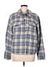 Lucky Brand 100% Polyester Plaid Blue Jacket Size M - photo 1