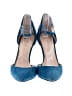 Jessica Simpson 100% Leather Blue Heels Size 6 1/2 - photo 2