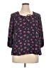 Style&Co 100% Polyester Pink 3/4 Sleeve Blouse Size XL Petite - photo 1