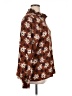Hayden 100% Polyester Print Brown Long Sleeve Blouse Size XL - photo 4